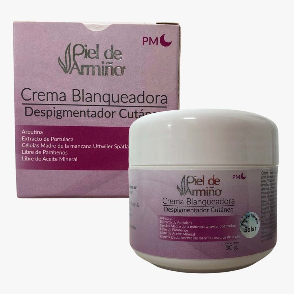 Piel de Armiño Crema Blanqueadora Despigmentador 30Gr (Domaras)