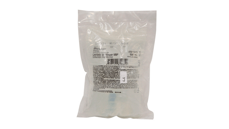 Lactato de Ringer (Hartman) Solucion Inyectable Bolsa x 500 ML(Baxter)