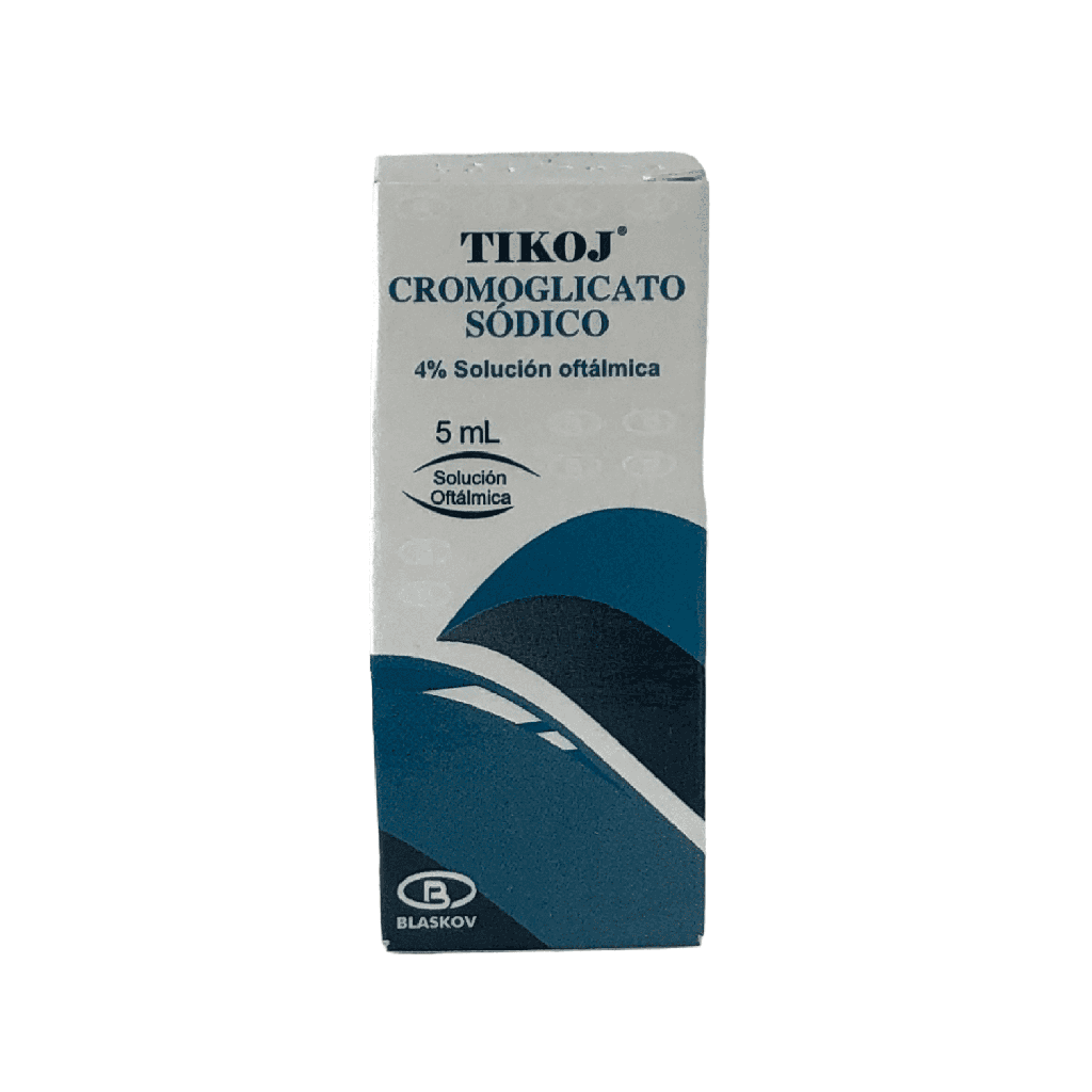 Tikoj (Cromoglicato)40 Mg Gotas Oftalmicas Frasco x 5 Ml (Blaskov)