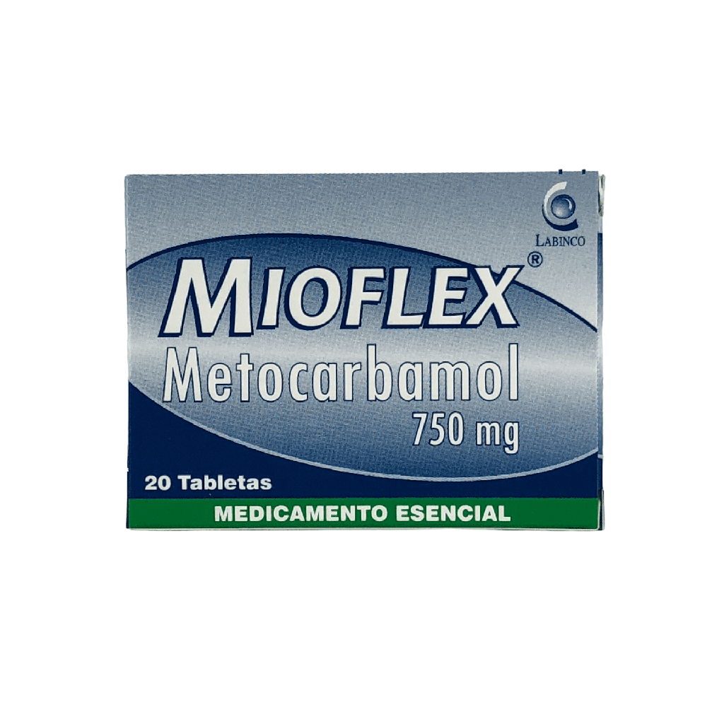 Mioflex (Metocarbamol) 750 Mg Caja x 20 Tabletas (Labinco)