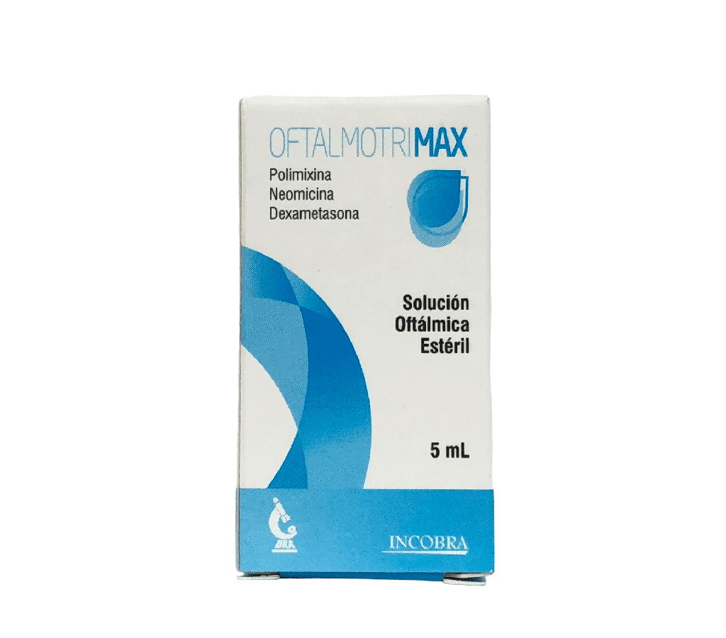 Oftalmotrimax (Neomicina+Polimixina B+Dexametasona) Solucion Oftalmica Frasco x 5 Ml (Incobra)