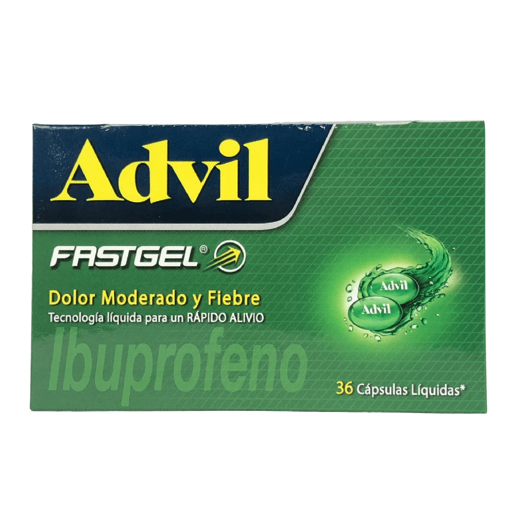 Advil Fastgel (Ibuprofeno) 200 Mg Caja x 36 Capsulas (GSK)