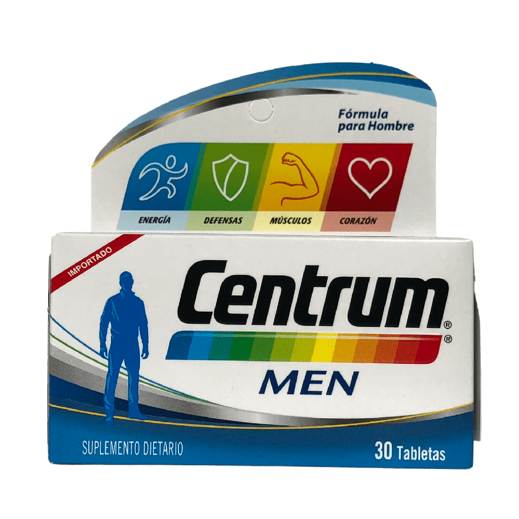 Centrum Men (Multivitaminico) Frasco x 30 Tabletas (GSK)