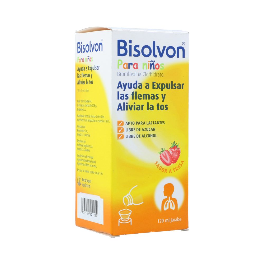 Bisolvon Niños (Bromhexina) Jarabe Frasco x 120 ML (Sanofi)