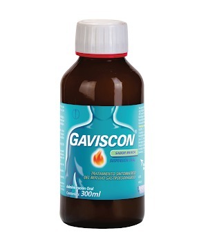 Gaviscon (Alginato de Sodio+Bicarbonato de Sodio) Suspension Oral Frasco x 300 Ml (Reckitt B)
