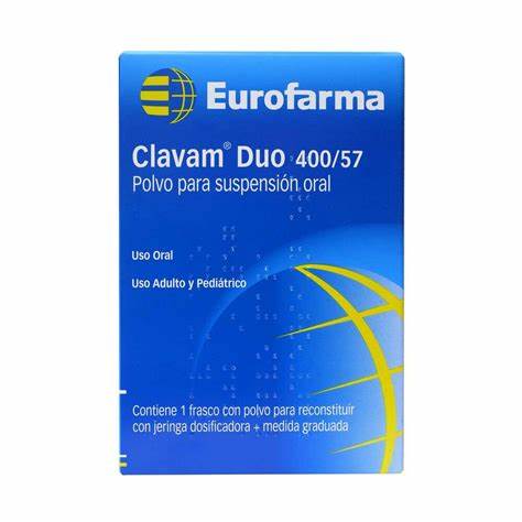 Amoxicilina+Acido Clavulanico 400/57 Mg Polvo Suspension Frasco x 70 Ml (Momenta)