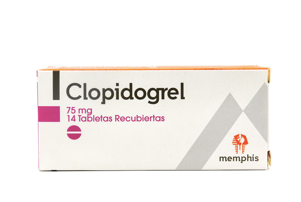 Clopidogrel 75mg Tabletas Caja x 14 (Memphis)