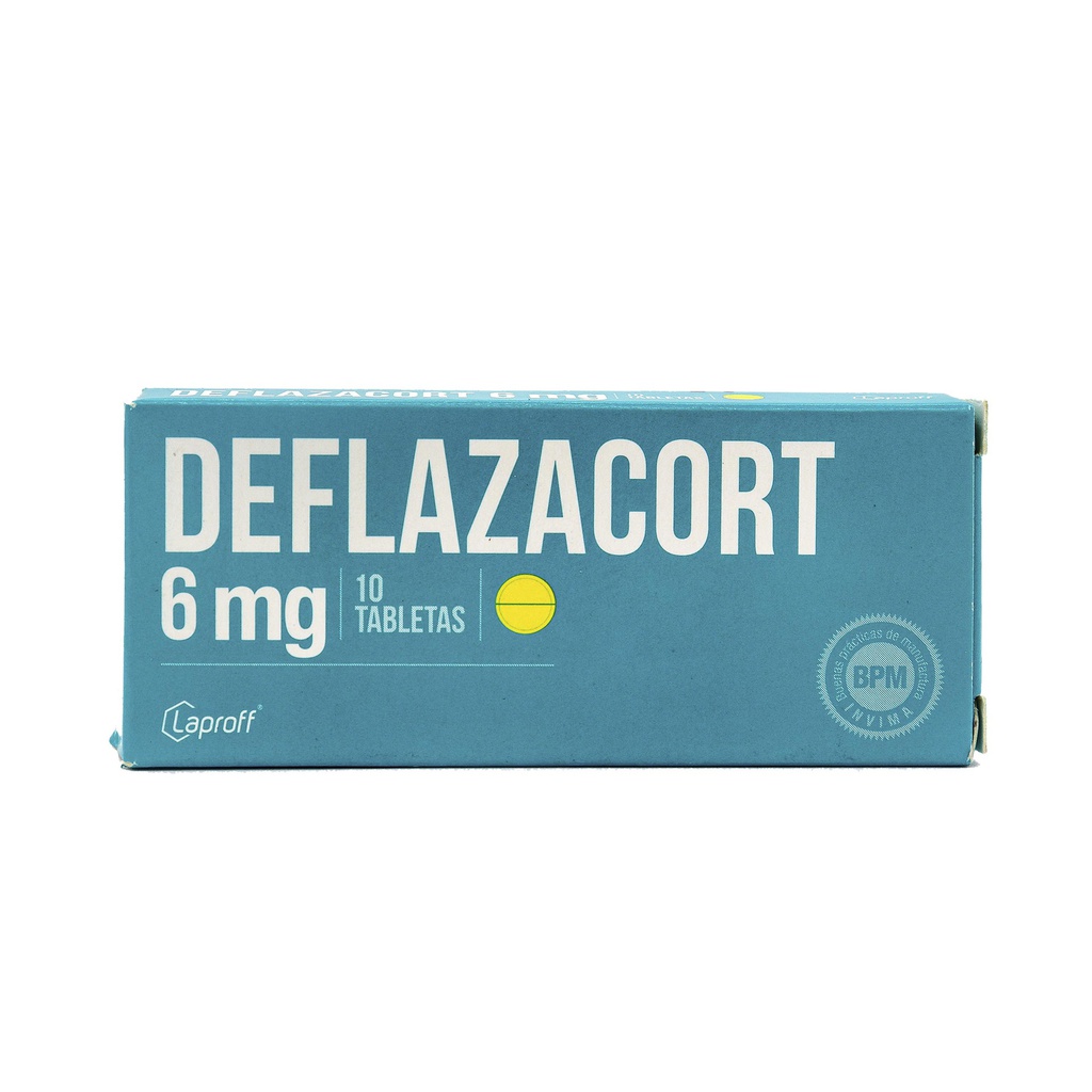 Deflazacort 6mg Tabletas Caja x 10 (Laproff)