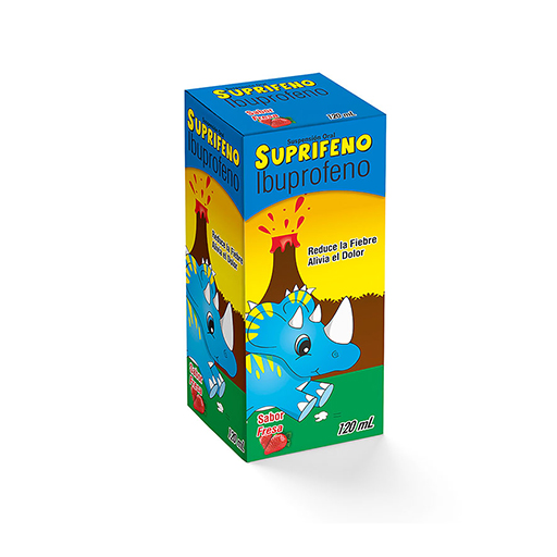 Suprifeno (Ibuprofeno) 100mg Suspension Frasco x 120 Ml (Lebriut)