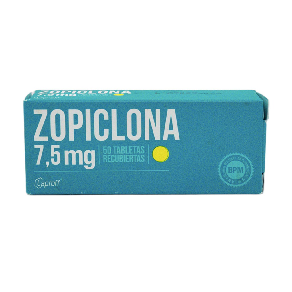 Zopiclona 7,5 Mg Caja x 50 Tabletas (Laproff)