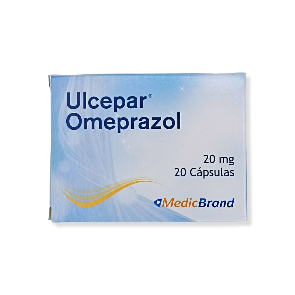 Ulcepar (Omeprazol) 20 mg Caja x 20 Capsulas (Coaspharma)