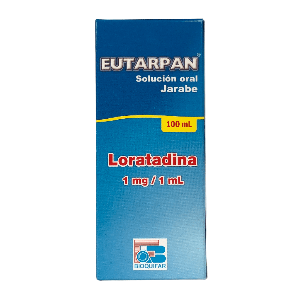 Eutarpan (Loratadina) Jarabe Frasco x 100 Ml (Bioquifar)