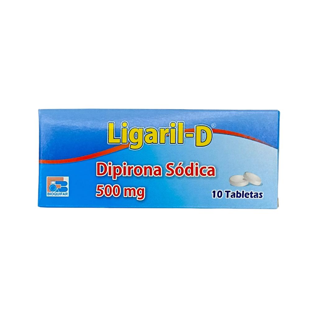 Ligaril-D (Dipirona) 500 Mg Caja x 10 Tabletas (Bioquifar)