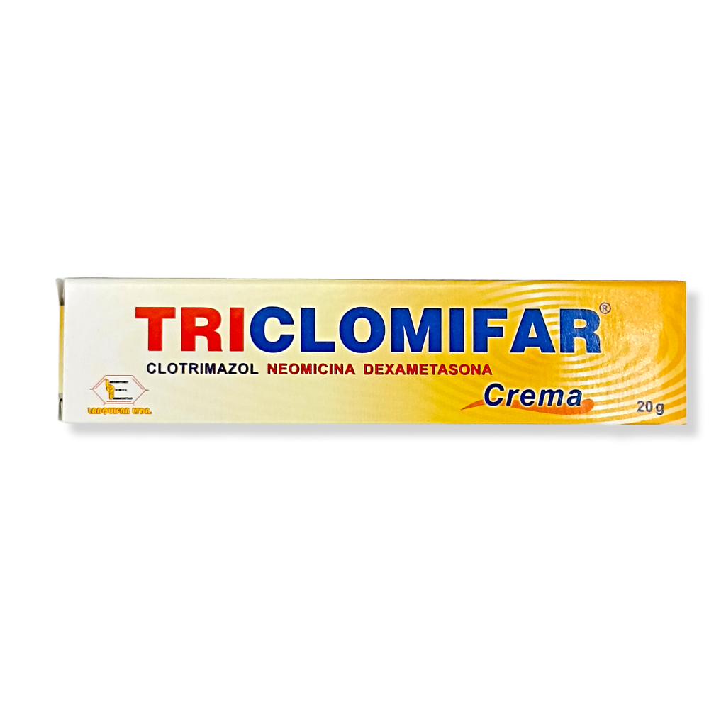 Triclomifar(Clotrimazol+Neomicina+Dexametasona)Crema Topica Tubo x 20 Gr(Labquifar)