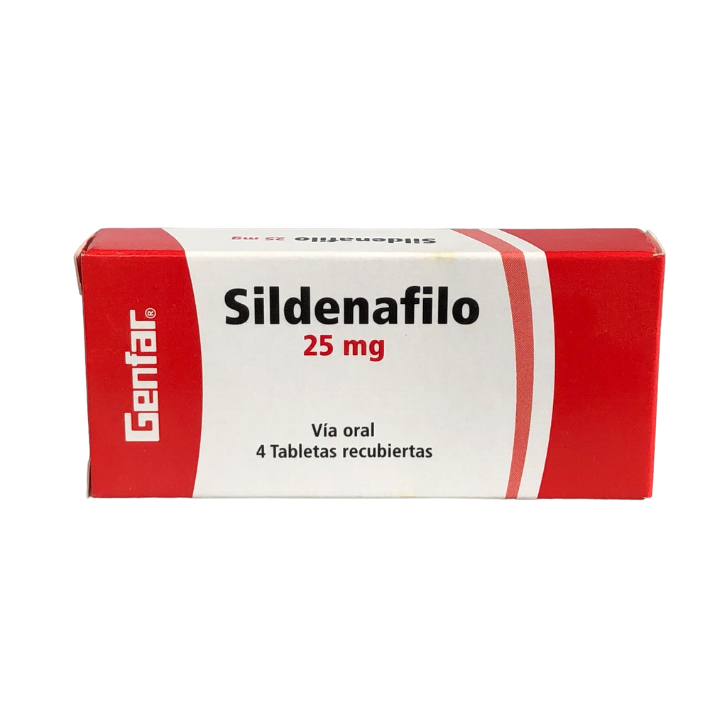 Sildenafil 25 Mg Tableta Recubiertas Caja X 4 Und (Genfar)