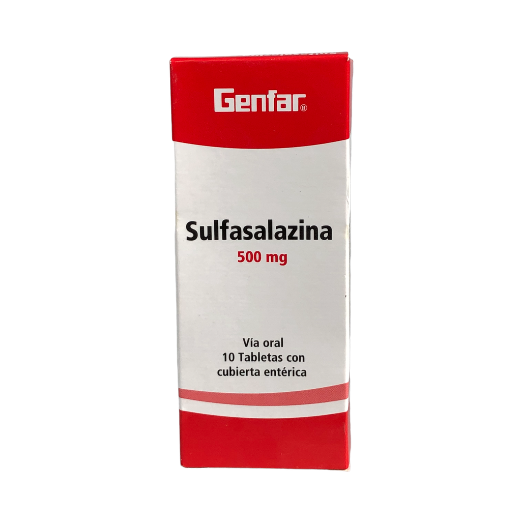Sulfasalazina 500 Mg Tableta Caja X 10 Und (Genfar)