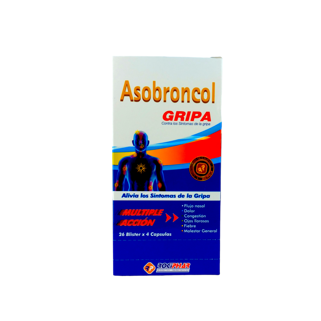 Asobroncol Gripa Capsula Dura Caja X 104 Und (Rociphar)