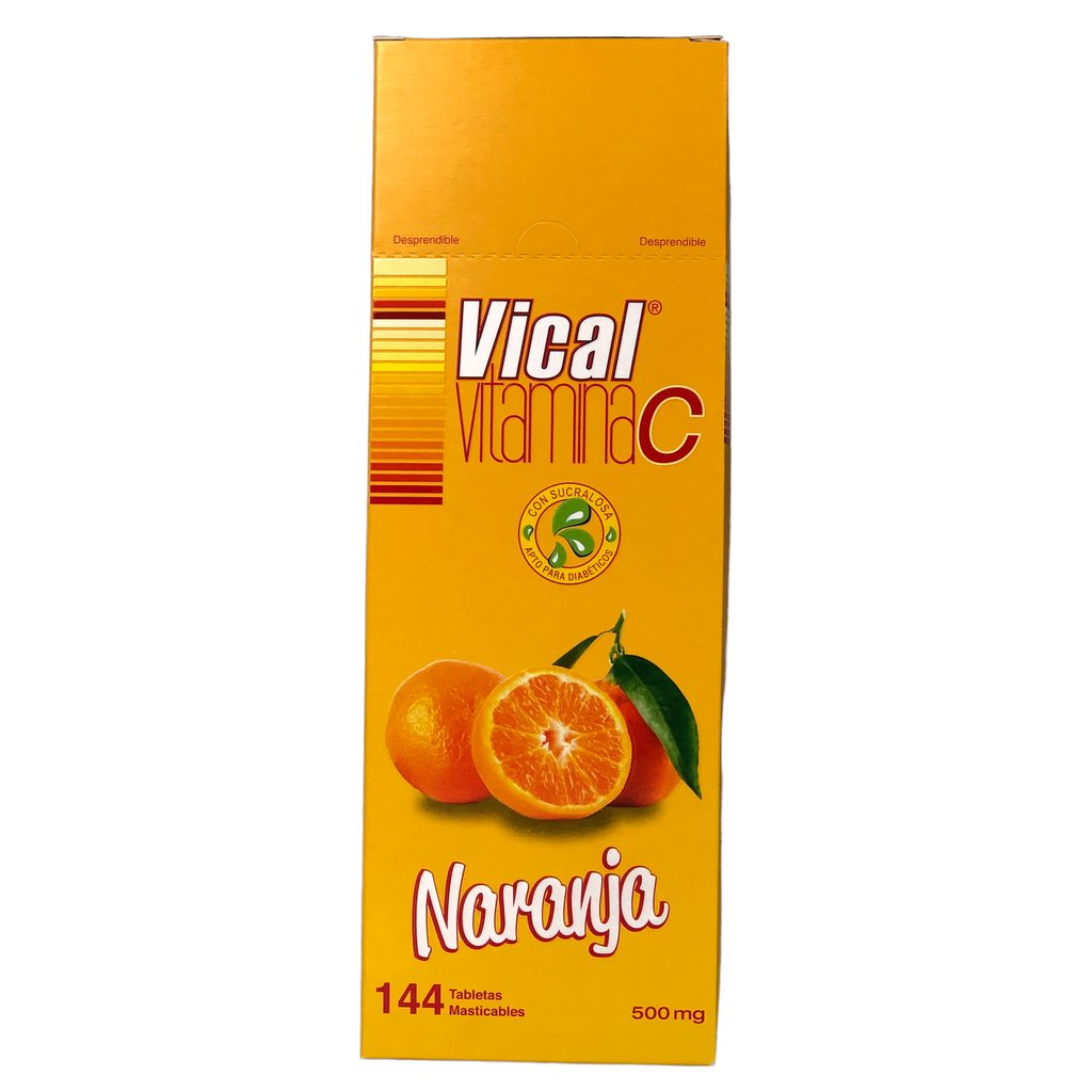 Vical(Vitamina C)500 Mg Tabletas Masticables Naranja Caja X 144 Und (Ecar)