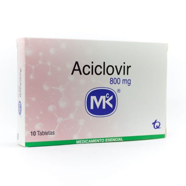 Aciclovir 800 Mg Tabletas Caja X 10 Und (Tecnoquimicas)