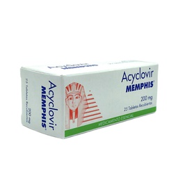 [7704412066014] Aciclovir 200 Mg Caja x 25 Tabletas (Memphis)