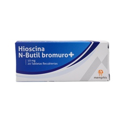 [7704412159808] Hioscina N-Bultil Bromuro 10mg Tabletas Caja x 20 (Memphis)