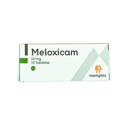 [7704412135437] Meloxicam 15mg Caja x 10 Tabletas (Memphis)