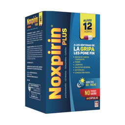 [7707355055626] Noxpirin Plus (Acetaminofen+Cetirizina+Fenilefrina+Cafeina) Caja x 120 Capsulas (Siegfried)